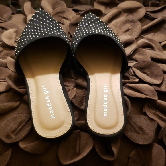 Steven Maden black and gold studded Mules - Picture 3 of 3